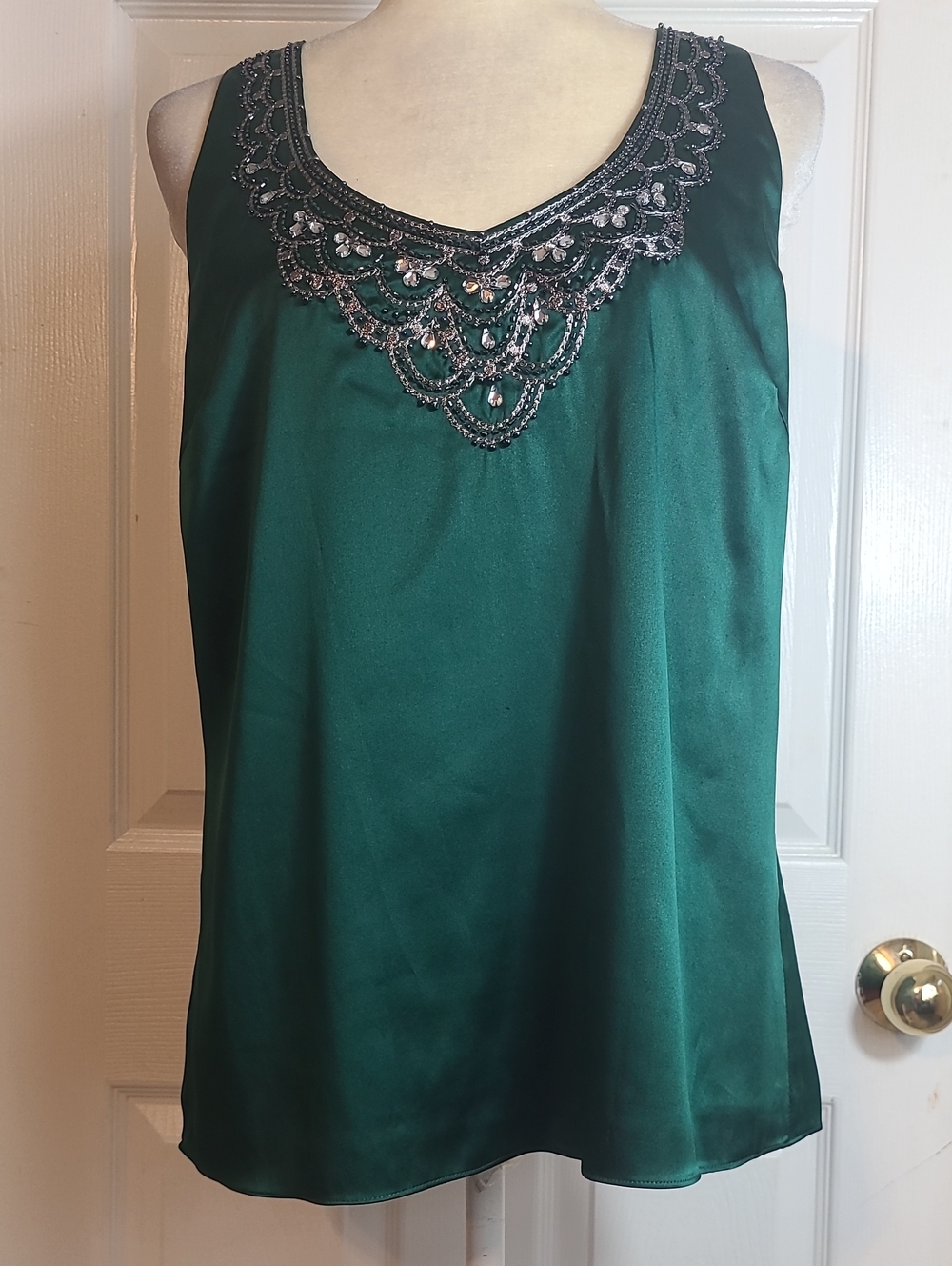 Antonio Melani Silk Rhinestone Blouse